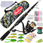 Fishing Rod and Reel Combo (Full Kit with Carrier Case / 6.9 ft)