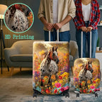 Luggage Cover Suitcase Protector + Tag (Spotted Horse Garden / XL)
