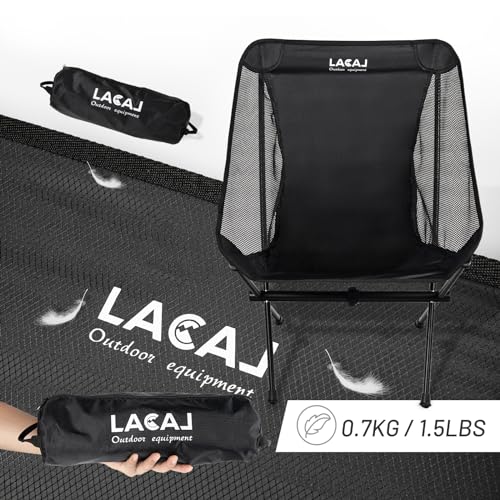Ultra Light Folding Camping Chair (Black)
