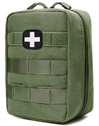 First Aid Kit EMT Medical IFAK Pouch Molle Tactical Med Emergency Bag Green (Olive Drab)