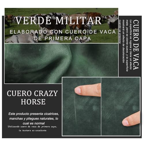 Full Grain Leather RFID Blocking Family Passport Holder for 4 Passport Wallet Compatible with Airtag Travel Passport Cover with 4 Passport Slot (Dark Green)