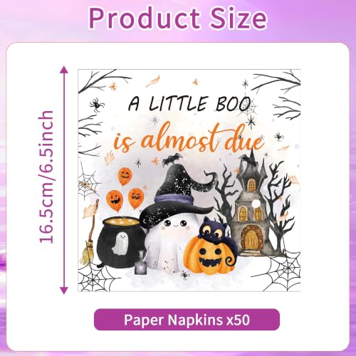 50 Pcs A Little Boo Is Almost Due Napkins (A Little Boo)