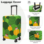 Travel Luggage Cover Suitcase Protector Fits 27 (Green Hills / L)