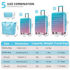 Luggage Sets 5 Piece (Cotton Candy / 5 Piece Set (20/24/28/DB/TB))