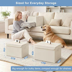 Large 22 Quart [4 (Beige / Medium - 4 Pack)