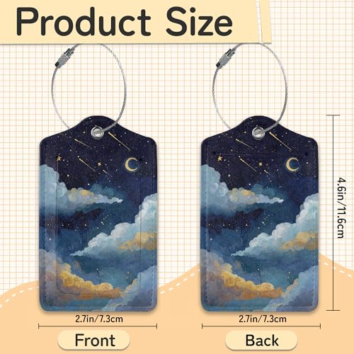 Starry Night Luggage Tags for Suitcase (Starry Night)