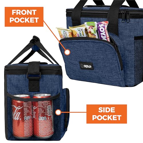 Soft Cooler Bag (Heather Navy / 24 Cans)