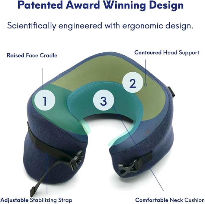C CUSHION LAB Travel Pillow, Award-Winning Patented Ergonomic Design - Image 3
