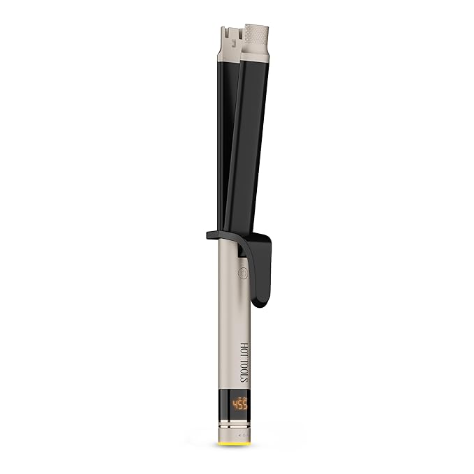 HOT Tools Pro Artist Protect & Style CurlStraight Styler | 2-in-1 Easy-to-Use, Use as Curling Iron, Flat Iron, or a Wand for Styling Curly or Straight Hair, 1 ¼" Curling Iron
