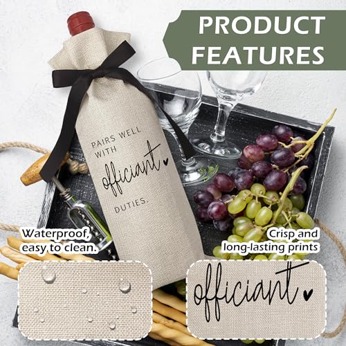 1 PCS Black Bow Ribbon Ideas Engagement Gift Wine Bag (Wedding Wine Bag Style 14)