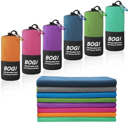 Microfiber Travel Sports Towel (Hot Pink / M:40''x20'')
