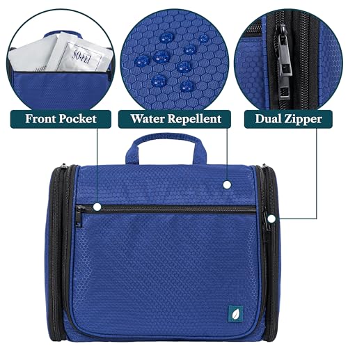 Large Hanging Toiletry Bag for Men (Blue / Large)