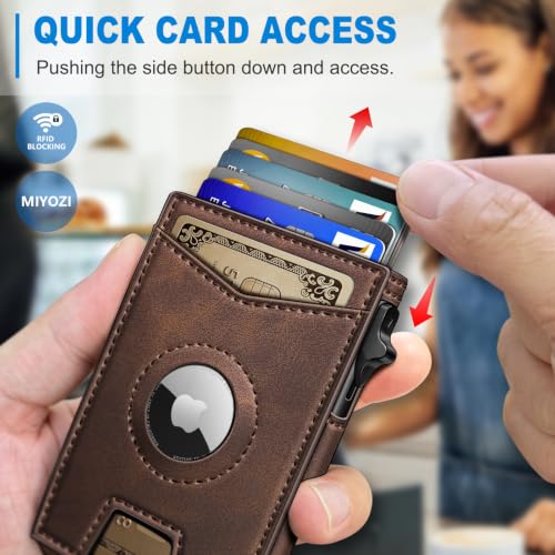 Airtag Wallet for Men Money Clip 9 (Coffee044)