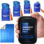 Emergency Blanket 4 Pack (Blue - 4 Pack)