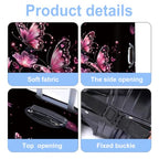 Luggage Cover Washable Suitcase Protector Anti (Pink Butterflies / XL(fits 32-34Inch suitcase))
