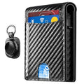 2026 Upgraded Minimalist Wallet for Men (Carbon Fiber - with Airtag Holder)