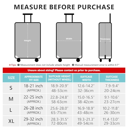 Travelkin Luggage Covers For Suitcase Tsa Approved Suitcase Cover Protector (Green Set / XL)