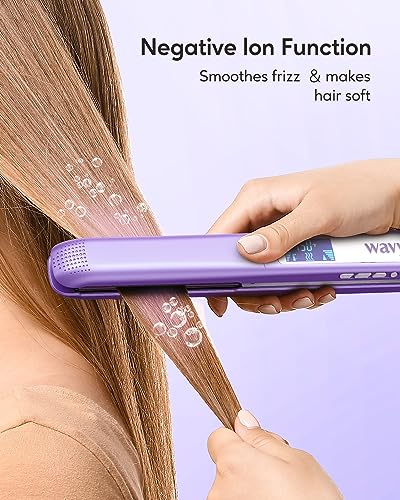 Pro Flat Iron Hair Straightener (1 inch / Purple)