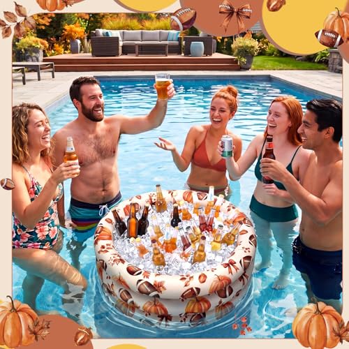 Inflatable Fall Football Cooler (Brown / Fall Football)