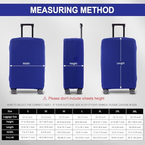 Travel Luggage Cover (Blue / 24-25 inch)