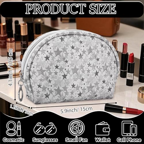 12 Pieces Small Cosmetic Bags (12pcs Gray S)