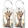 2 Pack Luggage Tag for Suitcase (Giraffeh)