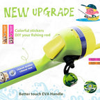 Kids Fishing Pole (Grass Green & Sunny Lemon)