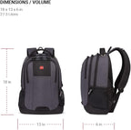SwissGear Cecil 5505 Laptop Backpack, Dark Grey/Black - Image 5
