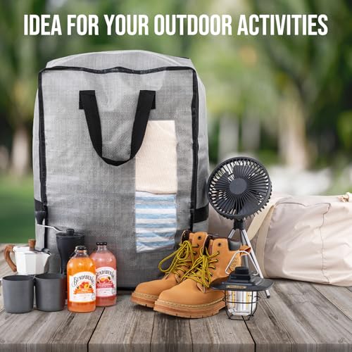2 Pack Gray Moving Bags W (Gray / 2 Pack Large)