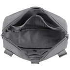 Tactical Molle Admin Pouch Utility Laser Cut EDC Tool Pouch Bag Horizontal Modular Pouches Include US Flag Patch and Keychain (Grey)