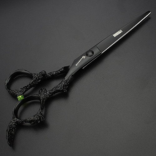 Purple Professional Hairdressing Scissors Hairdresser Hairstylist Cutting Hair & Thinning Hairdressing Scissor (6-inch Flat Shear-a)