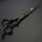 Purple Professional Hairdressing Scissors Hairdresser Hairstylist Cutting Hair & Thinning Hairdressing Scissor (6-inch Flat Shear-a)