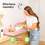 2 Pack Baby Changing Pad Cover for Girl (Cameo)