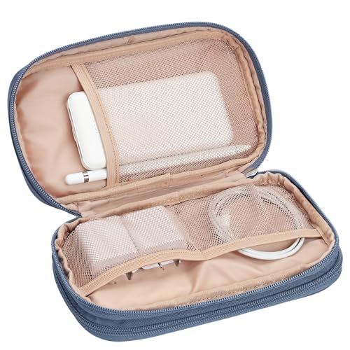 Electronics Travel Organizer Cord Case (Medium / Aegean-Blue)