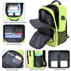 17.3in Laptop Backpack for Men (Large / Green)