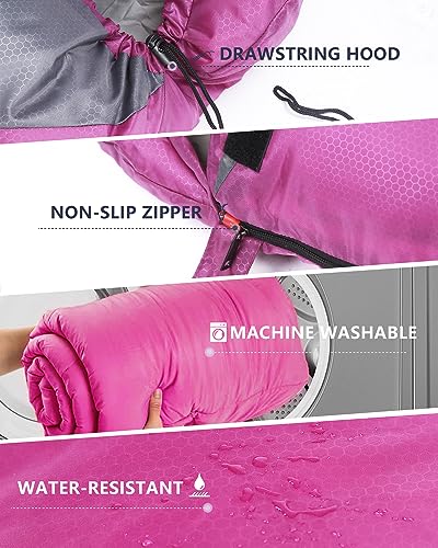 Sleeping Bags for Adults Cold Weather (4.4lb Purple)