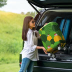Travel Luggage Cover Suitcase Protector Fits 27 (Green Hills / L)
