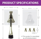 Door Stopper with Adhesive Bracket Stickers, No Drilling or Tools Needed - Image 5
