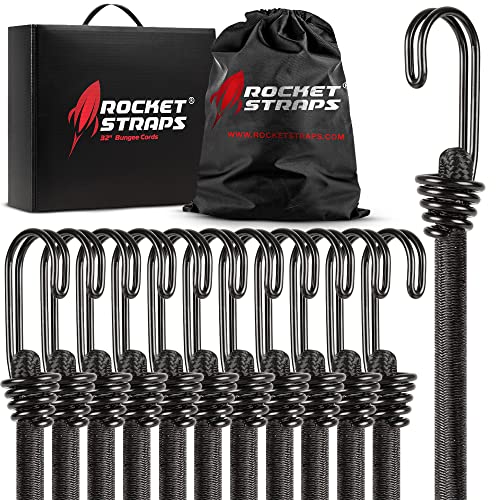 Ultimate Outdoor Bungee Cord Assortment (12 Piece - 72" Double-J Hook)