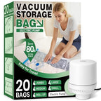 20 Pack Vacuum Seal Bags for Clothing Travel