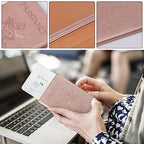 Passport Holder for Travel Women Men (A-Rose gold / Classic(slim))