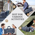 Canvas Duffle Bag (Denim Blue / X-Large-60L (Without Shoe Compartment))