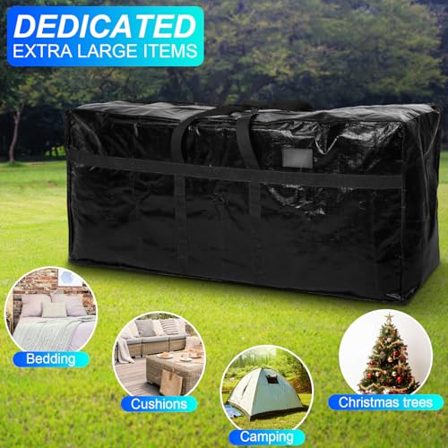 4 Pcs 66 Gallon Extra Large Moving Bags Heavy Duty Storage Bag (66 Gallon / Black)