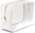 Clear Makeup Bag Zipper Pouch, Transparent Cosmetic Case Organizer, TSA by Embla