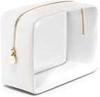 Clear Makeup Bag Zipper Pouch, Transparent Cosmetic Case Organizer, TSA by Embla