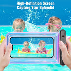 IP68 Waterproof Phone Pouch Floating (Purple / Up to 7")