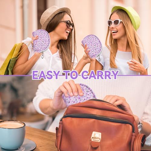 12 Pieces Mini Makeup Bags (12pcs Purple S)