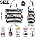 Beach Pool Bags Tote for Women Ladies Large Gym Tote Carry On Bag - Image 2