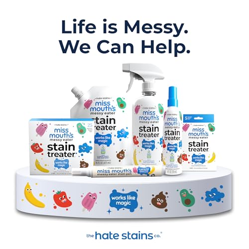 Stain Treater & Messy Steppers Shoe Cleaner Stain Remover Duo (Combo Pack)