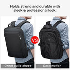 Slim Laptop Thin Business Backpack with Bottle Holder USB Charging Professional for Men Notebook Work Office Anti Theft Smart Computer 15 (15.6 inch / Black2)